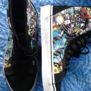 Vans Disney high top Alice in Wonderland women's 7